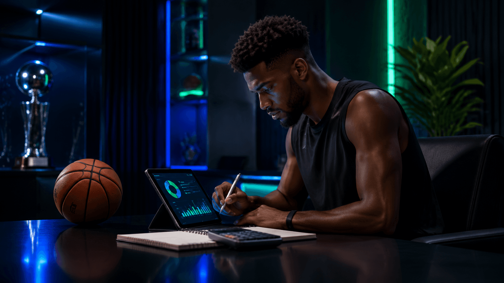 Financial Literacy for Athletes: Start Before the First Deal editorial illustration
