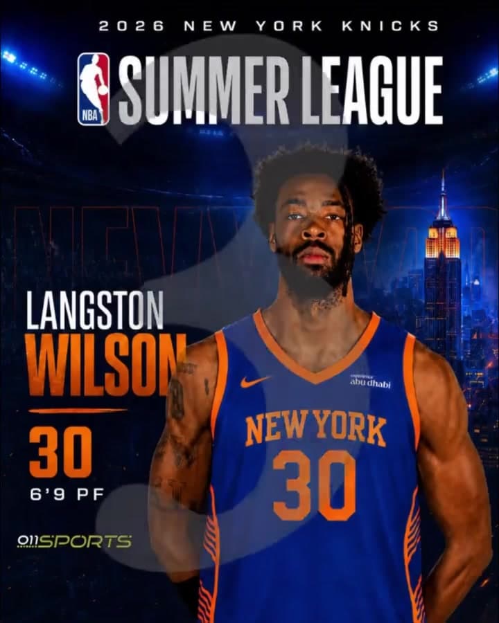 Langston Wilson Joins New York Knicks for 2026 NBA Summer League editorial illustration